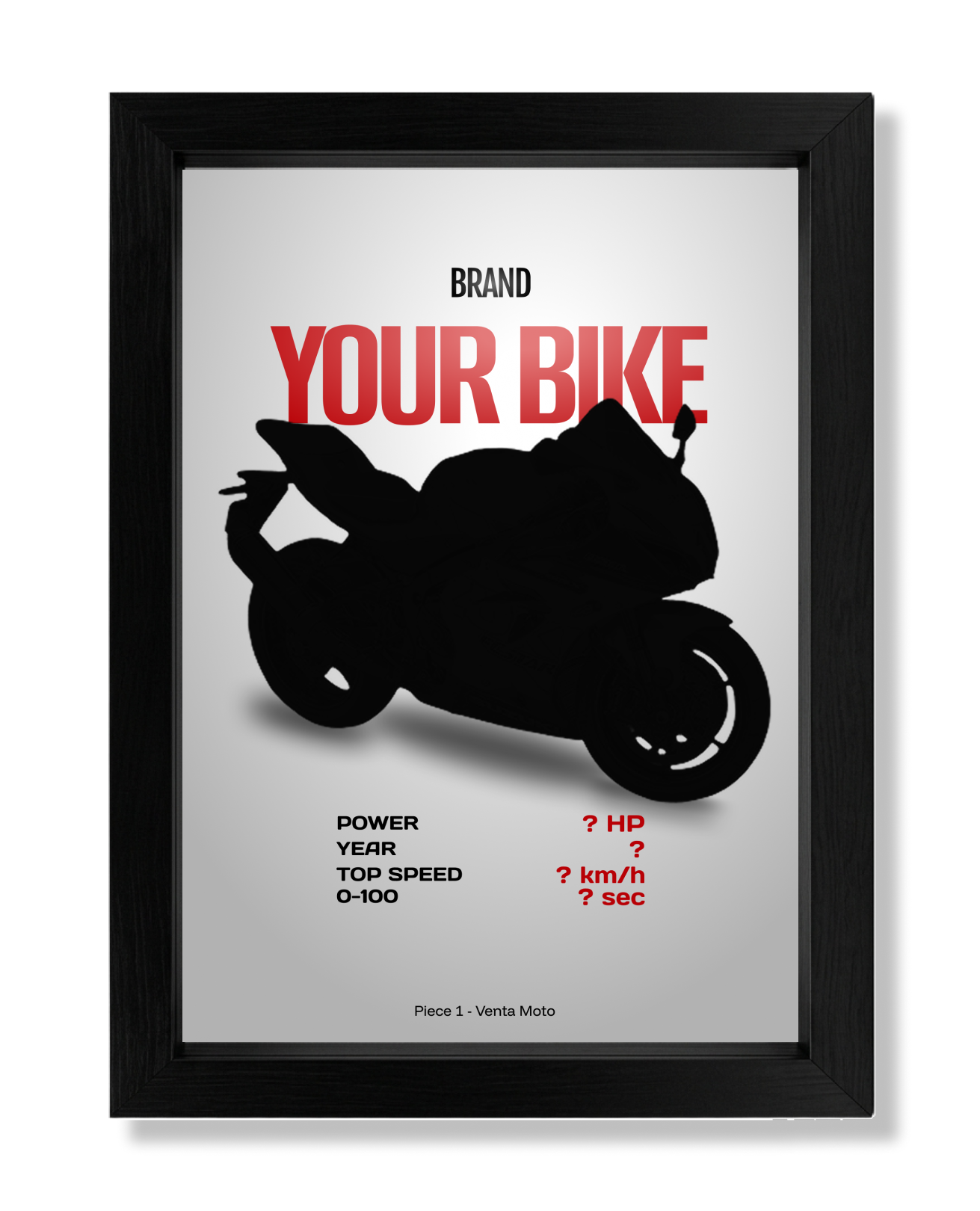 Poster moto personnalisé