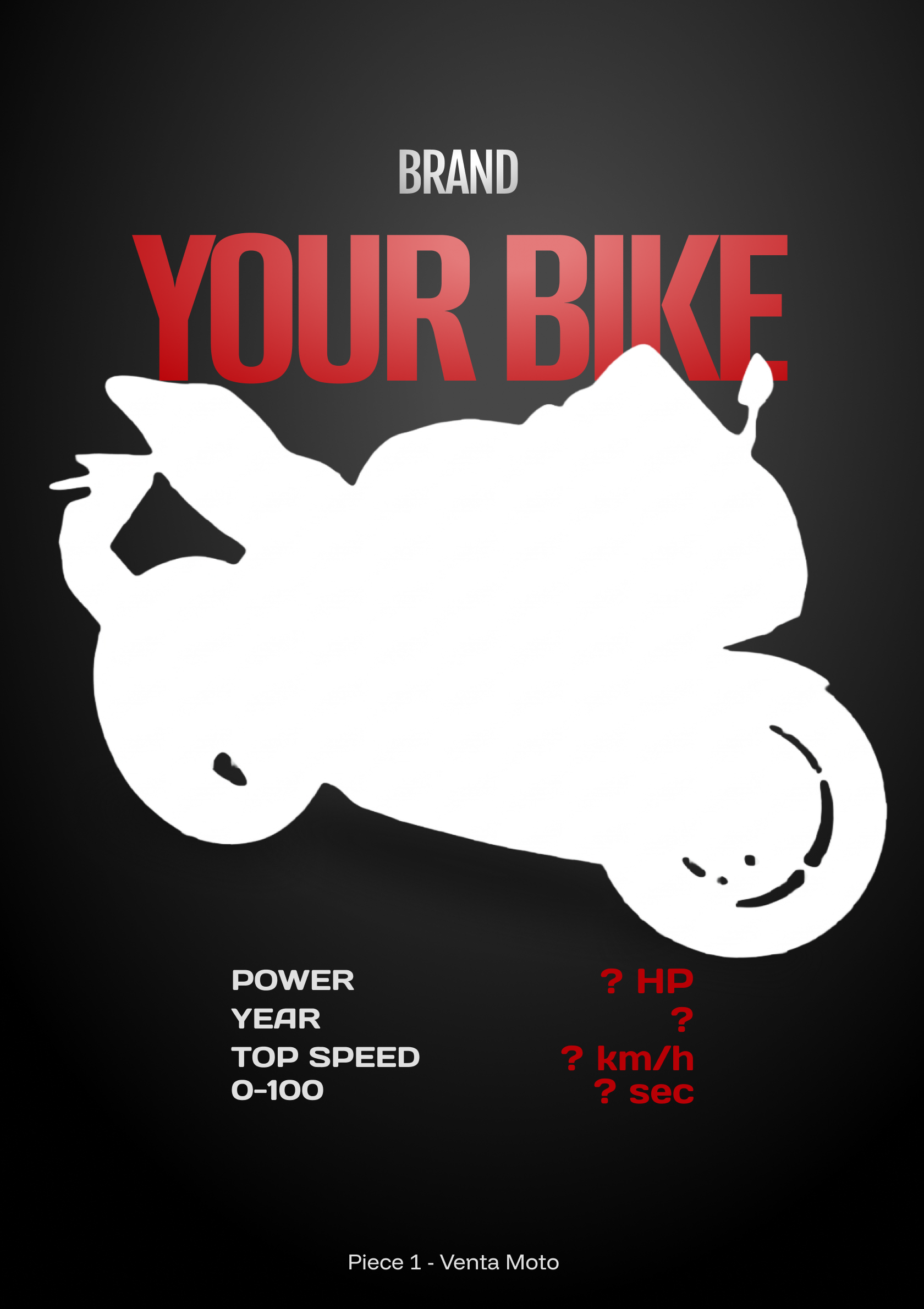 Poster moto personnalisé