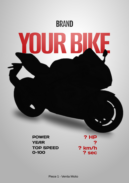 Poster moto personnalisé